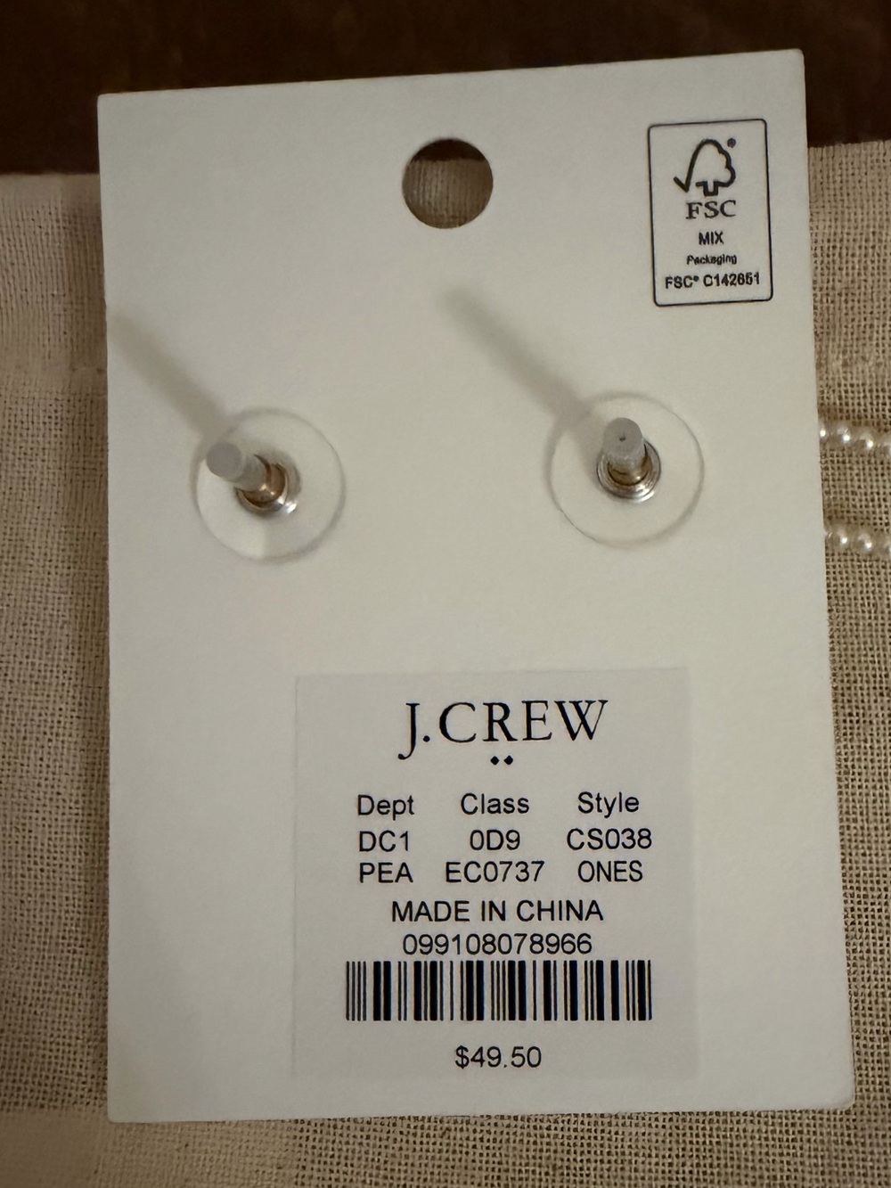 J. Crew Pearl Bow Drop Stud Earrings - White - Picture 7 of 7